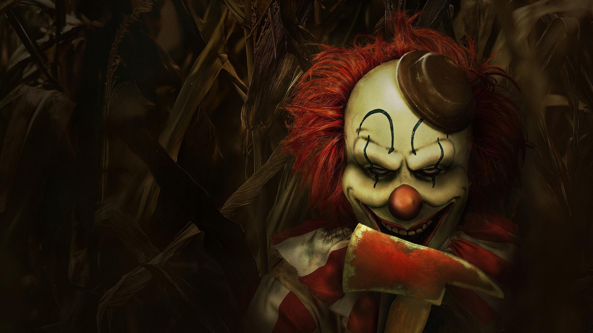 Backdrop Image for Clown in a Cornfield